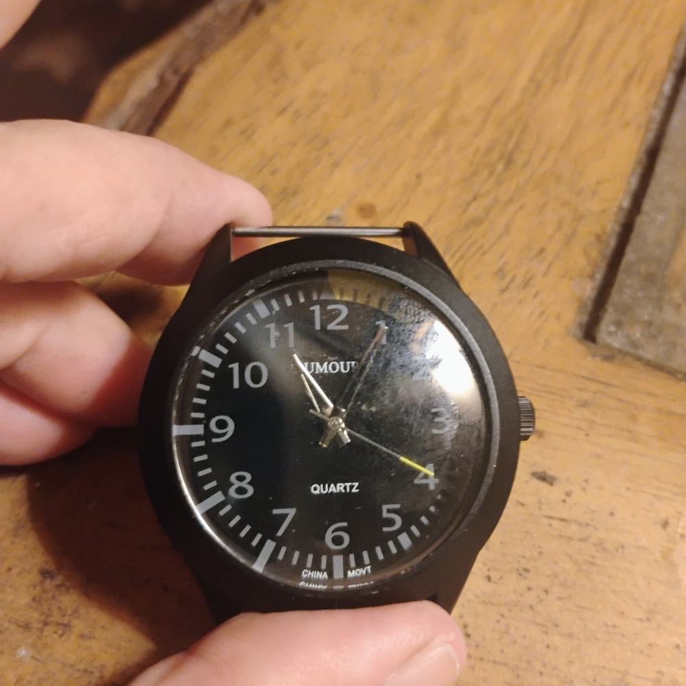 Rumours Men's Black Quartz Watch Face